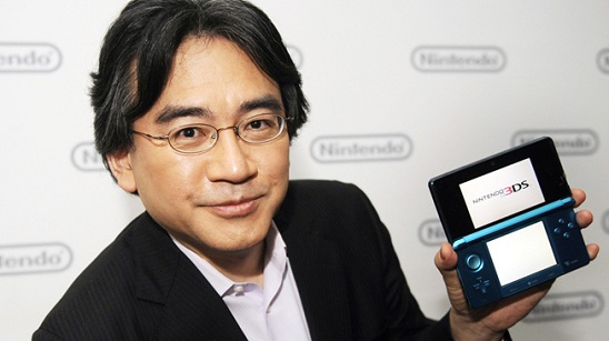 Satoru Iwata, President of Nintendo Co., Ltd., poses after Nintendo's E3 presentation of their new Nintendo 3DS at the E3 Media & Business Summit in Los Angeles