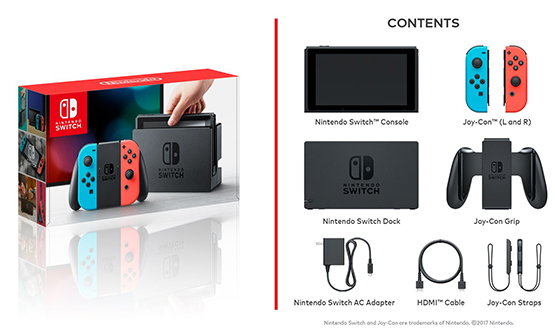 Nintendo Switch What's Included