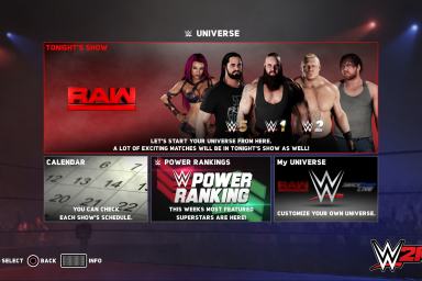 WWE 2K18 Universe Mode