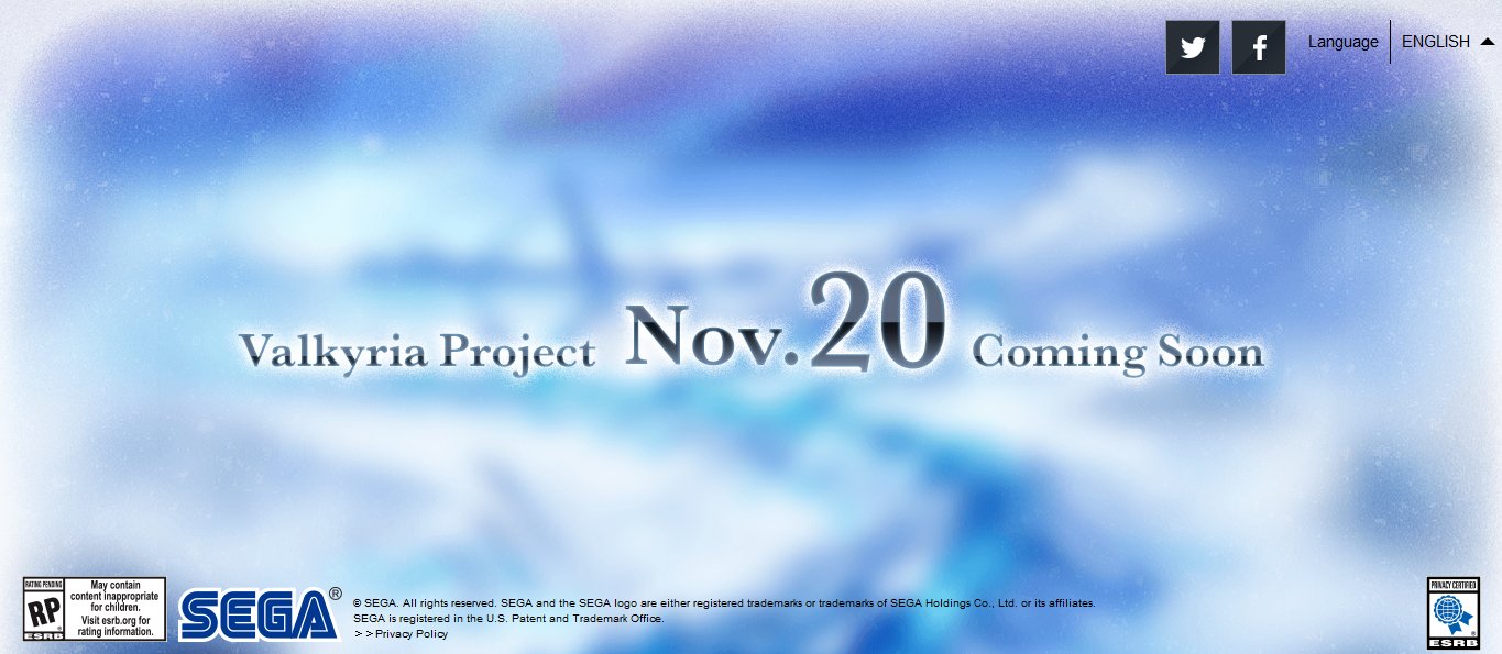 SEGA Valkyria Project teaser