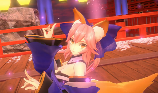 Fate Extella Link Tamamo no Mae gameplay