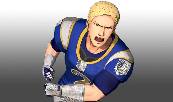 Attack on Titan 2 DLC Costumes - Reiner Braun American Football