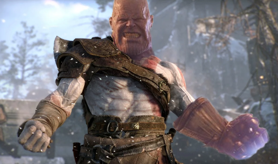 God of War Avengers infinity war thanos infinity gauntlet infinity stones easter egg