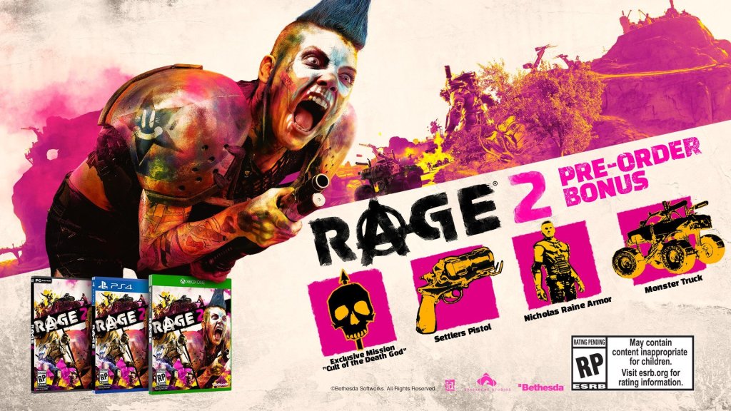 Rage 2 Preorder Bonus includes missions and weapons