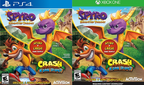 spyro and crash trilogy bundle