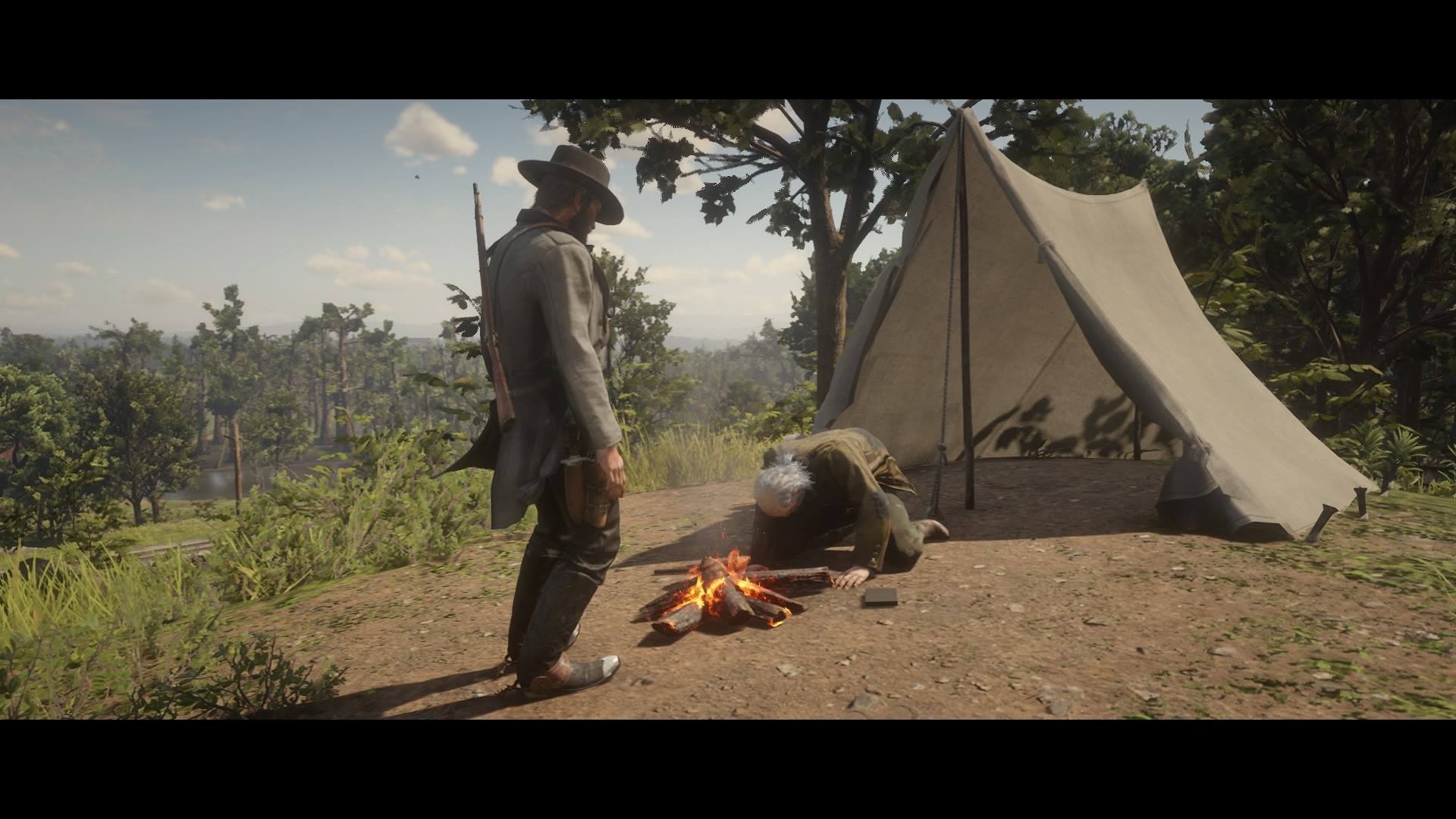 Red Dead Redemption 2: Arthur confronts Comstock about his past as a slave catcher.