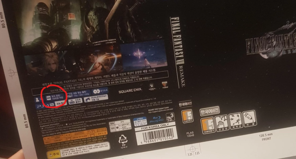 Final Fantasy VII Remake File Size