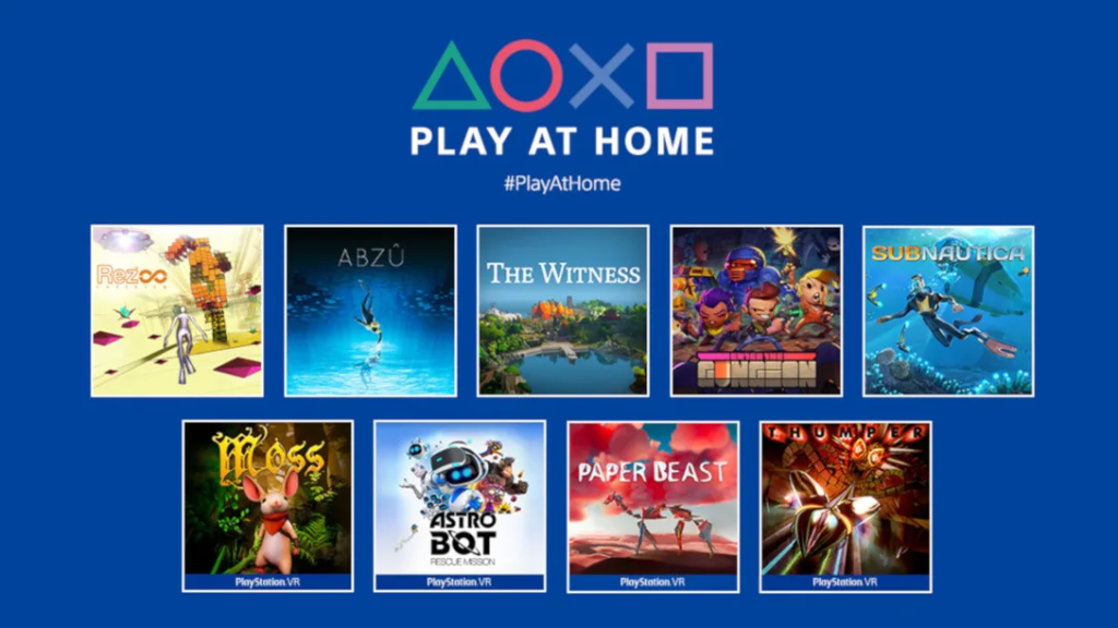 PlayStation Play at Home 2021 free games march