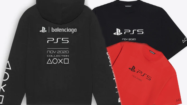 balenciaga ps5 shirts expensive overpriced