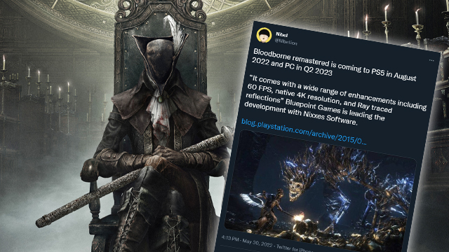 bloodborne remastered ps5 twitter tweet