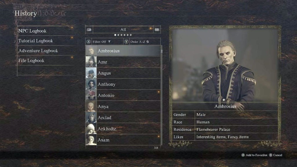 Dragons Dogma 2 Find Ambrosius Profile