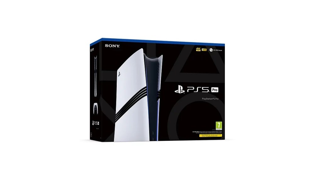 PS5 Pro box 8K, disc-free label