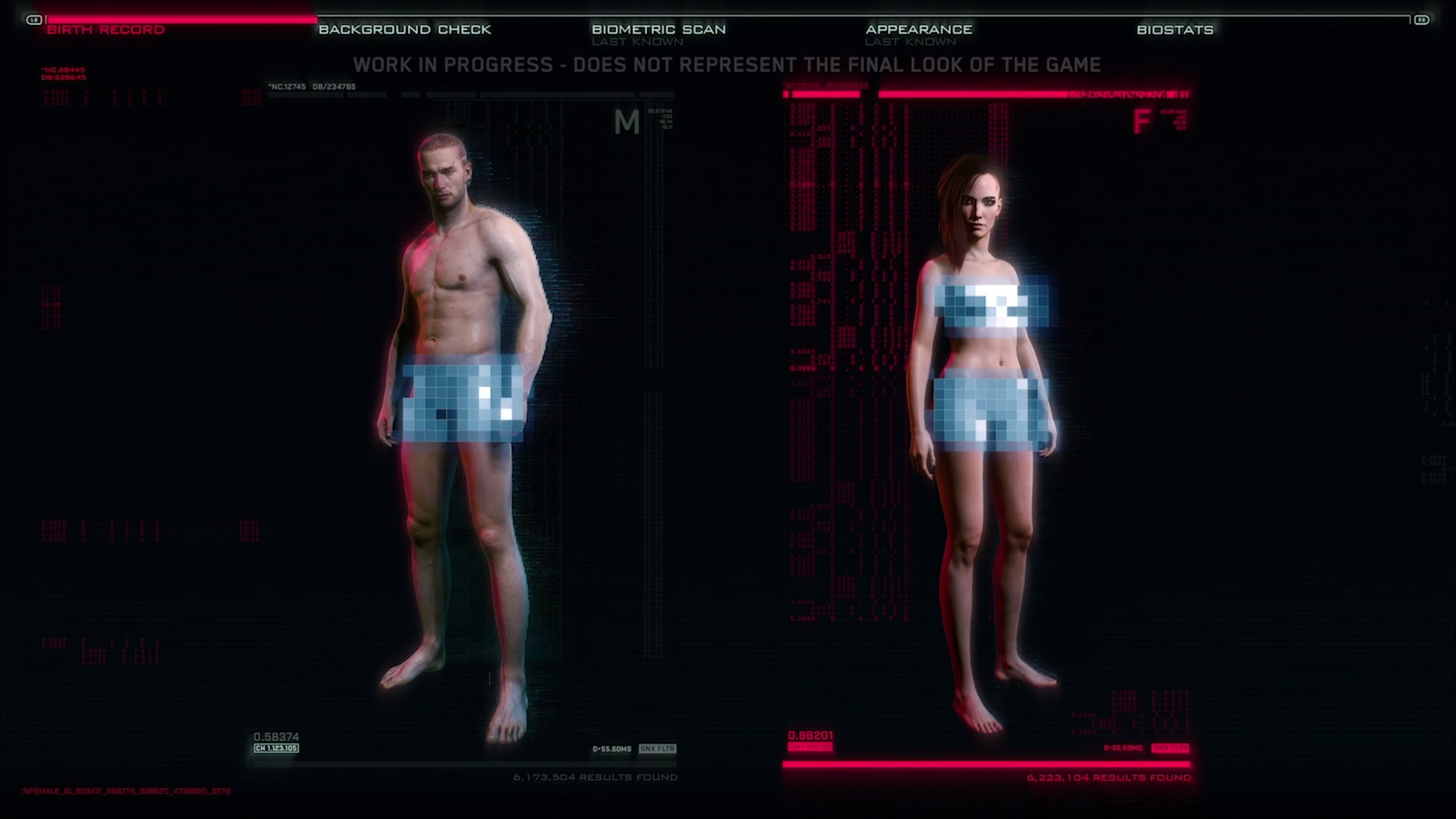 Cyberpunk 2077 Character Creation