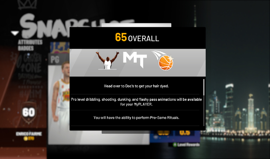 MyPLAYER Unlocks