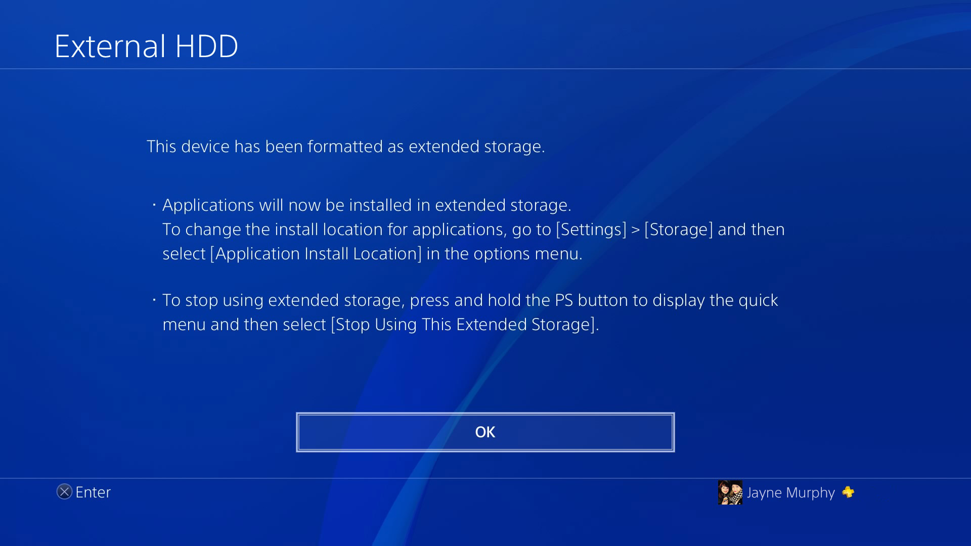 PS4 Update 4.50 External HDD