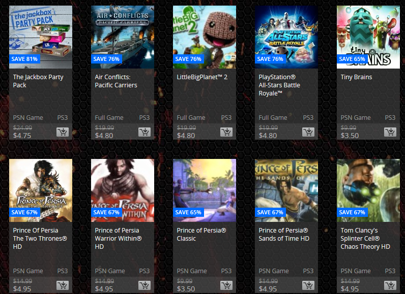 PSN Flash Sale PS3 (2)