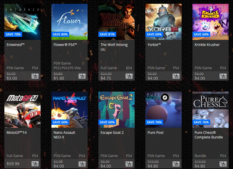 PSN Flash Sale PS4 (2)