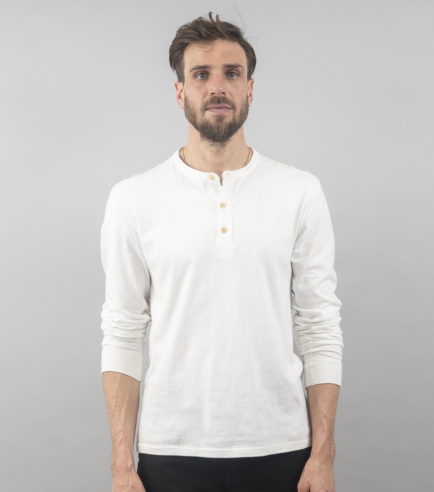 Union Henley (Bone White)