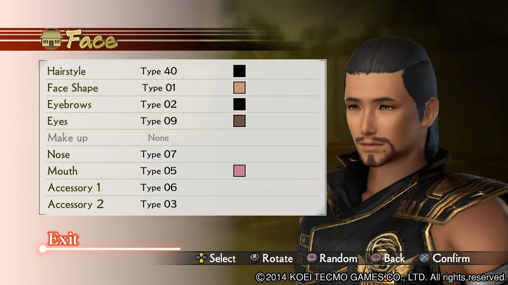 Samurai Warriors 4 Character Creator