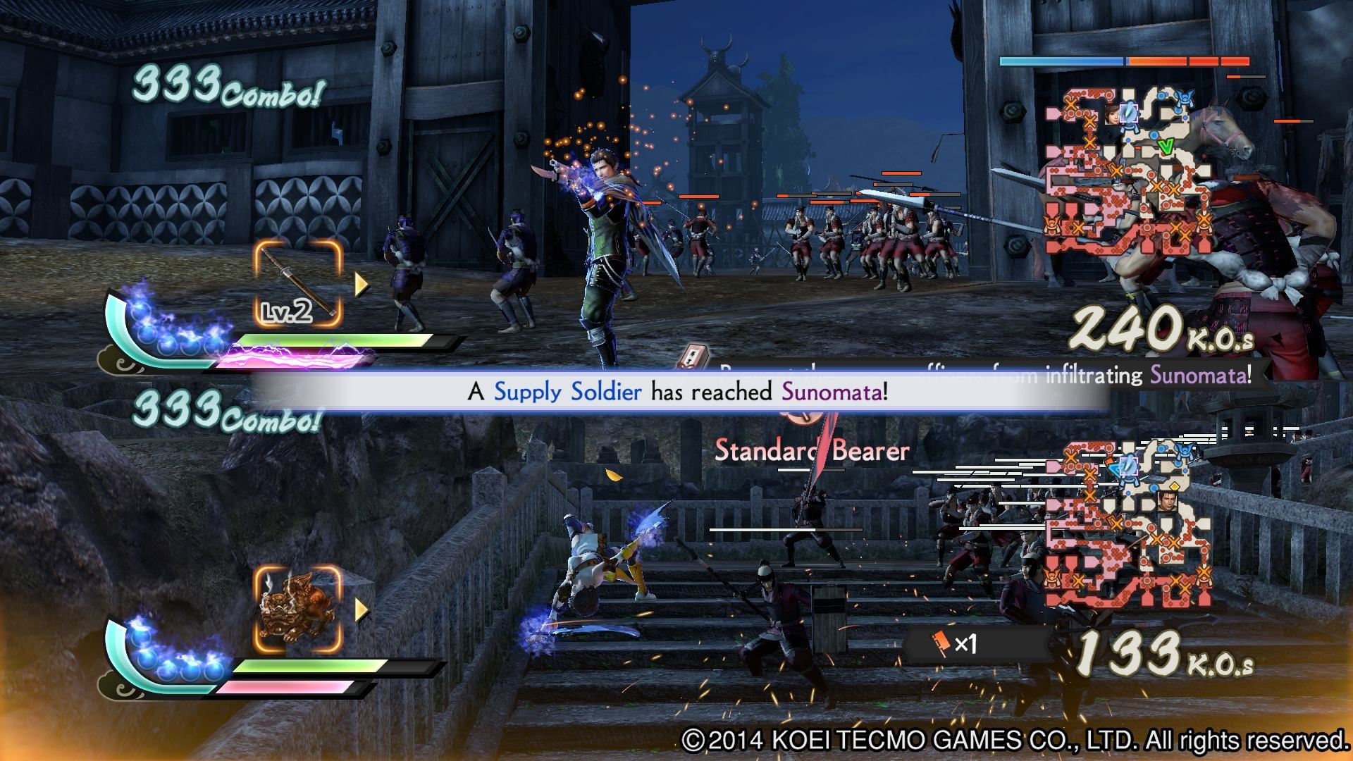 Samurai Warriors 4 Splitscreen 5